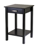 Winsome 92719 Wood Liso End Table / Printer Table with Drawer and Shelf