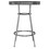 Winsome 93030 Summit Round High Table, Black and Chrome