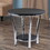 Winsome 93219 Maya Round End Table, Black and Metal