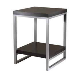 Winsome 93418 Jared End Table, Enamel Steel Tube