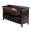 Winsome 94038 Adriana 3-Drawer Bench with Storage, Walnut
