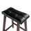 Winsome 94064 Mona Cushion Saddle Seat Counter Stool, Black and Walnut