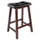 Winsome 94064 Mona Cushion Saddle Seat Counter Stool, Black and Walnut