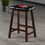 Winsome 94064 Mona Cushion Saddle Seat Counter Stool, Black and Walnut