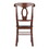 Winsome 94208 Renaissance 2-Pc Key Hole-back Chair Set, Walnut
