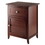 Winsome 94215 Night Stand/ Accent Table with Drawer and cabinet for storage, Color Finish: Antique Walnut