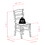 Winsome 94232 Benjamin 2-Pc Ladder-back Chair Set, Walnut