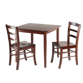 Winsome 94332 Groveland 3pc Square Dining Table with 2 Chairs