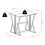 Winsome 94336 Harrington 3-Pc Drop Leaf Table with Cushion Seat Bar Stools, Walnut and Espresso
