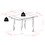 Winsome 94352 Pulman 3-Pc Dining Table with Ladder-back Chairs, Walnut