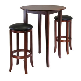 Winsome 94381 Fiona Round 3pc High/Pub Table Set