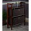 Winsome 94397 Torino 3-Pc Storage Shelf with 2 Foldable Fabric Baskets, Walnut and Chocolate