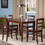 Winsome 94508 Inglewood 5-Pc Dining Table with Ladder-back Chairs, Natural