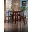 Winsome 94542 Orlando 5-Pc High Table with Ladder-back Counter Stools, Walnut