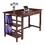 Winsome 94550 Velda Writing Desk with Shelves, Walnut