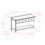 Winsome 94808 Adriana 4-Pc Storage Bench with 3 Foldable Fabric Baskets, Walnut and Beige