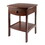 Winsome 94918 Claire Accent Table Anitque Walnut Finish