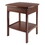 Winsome 94918 Claire Curved Accent Table, Nightstand, Walnut