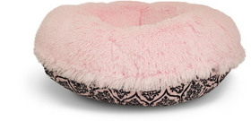 Bessie and Barnie BB-BAGEL-12 Bagel Bed - Bubble Gum and Versailles Pink or Customize your Own
