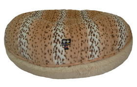 Bessie and Barnie BB-BAGEL-4 Bagel Bed - Aspen Snow Leopard and Blondie or Customize your Own