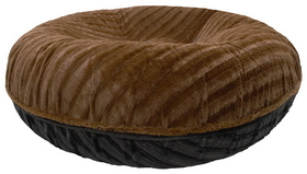 Bessie and Barnie BB-BAGEL-6 Bagel Bed - Black Puma and Godiva Brown or Customize your Own