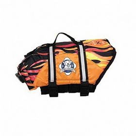 Hunter K9 Wholesale F0000 Dog Life Jacket - &quot;RACING FLAMES&quot; Paws Aboard Dog Life Vest | Pet Preserver