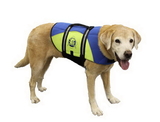 Hunter K9 Wholesale HK9-BY100-R1600 Dog Life Jacket - Paws Aboard BLUE/YELLOW Neoprene Pet Life Vest - Dog Preserver