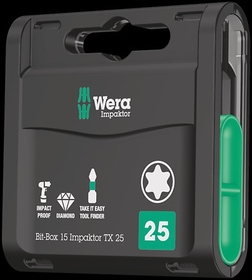 Wera 05057772001 Bit-Box 15 Impaktor Tx-867/1 Imp Dc 15 X Tx 20X25;