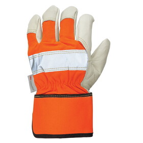 Tough Duck G79416 3M Thinsulate Lined Full Grain Hi-Vis Fitters Glove