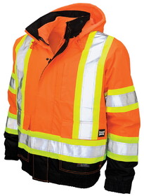 Tough Duck S413 Poly Oxford 3-In-1 Safety Bomber with Fleece Liner