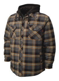 Tough Duck WS06 Quilt Lined Hooded Flannel Jac-shirt