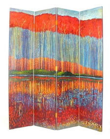 Wayborn 2282 Fall In The Forest, 72'' x 64'' x 1'', Multi Color