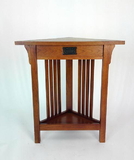 Wayborn 9009 Corner Table, 30'' x 28'' x 8'', Oak