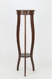 Wayborn 9138 Pedestal Table, 11.5'' x 11.5'' x 39.5'', Brown