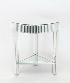 Wayborn MC009 Beveled Mirror Corner Table, 22'' x 16'' x 28''