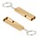 GOGO 2 PCS Aluminum Whistle with Keychain, Safety Emergency Whistles for Outdoor Hiking Camping Hunting Fishing Boating