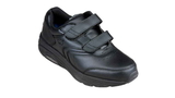 InStride 6010 Newport Strap Mens Leather Walking Shoes - Black