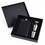 TOPTIE 8 oz Stainless Steel Hip Flask Set with Funnel & Cups, Gift for Wedding Groomsman (Black)