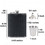TOPTIE 8 oz Stainless Steel Hip Flask Set with Funnel & Cups, Black Leather Wrapped Gift Flask