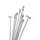 TOPTIE 20PCS Cocktail Picks, 4 Inch Stainless Steel Appetizer Skewers, Bar Decorative Toothpicks