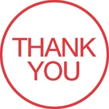 Xstamper 11359 Specialty Stamp - Thank You, Red, 5/8