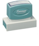 Xstamper 3283 Jumbo Stamp - Please Pay Us, Red/Blue, 7/8
