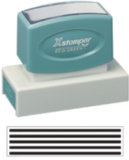 Xstamper 3270 Jumbo Stamp - Cancellation Bars, Black, 7/8