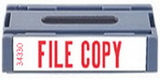 Xstamper 34330 Spin 'N Stamp Cartridge - File Copy, Red, 1/2