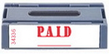Xstamper 34336 Spin 'N Stamp Cartridge - Paid, Red, 1/2