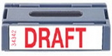 Xstamper 34342 Spin 'N Stamp Cartridge - Draft, Red, 1/2