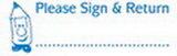 Xstamper 35154 'Please Sign & Return' 1/2