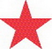 Xstamper 35602 vX Specialty Stamp Clam Pack - (Star), Red, 7/8" Diameter