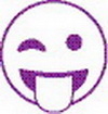 Xstamper 35641 vX Specialty Xpression Stamp Clam Pack - (WInk y Face), Purple, 7/8