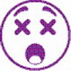 Xstamper 35642 vX Specialty Xpression Stamp Clam Pack - (Dizzy), Purple, 7/8" Diameter